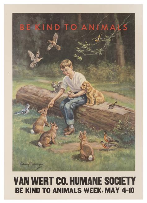 Lot Detail - MEGARGEE, Edwin. Be Kind to Animals / Van Wert Humane Socie...
