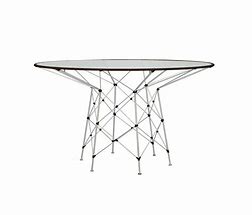 Image result for Metal Top Dining Table