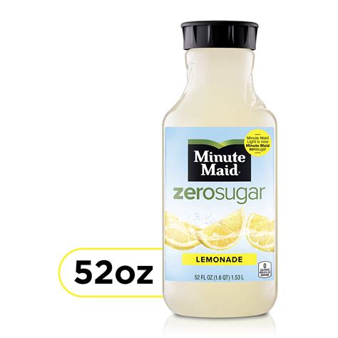 Minute Maid Zero Sugar Lemonade Juice, 52 fl oz Bottle - Walmart.com