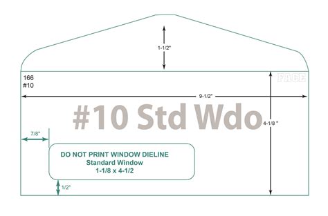 Standard Envelope Size Template