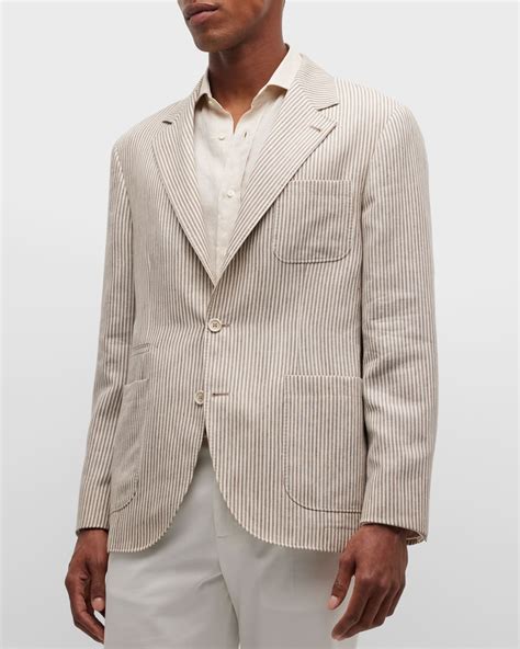 Brunello Cucinelli Men's Two-Button Wool Sport Coat | Neiman Marcus