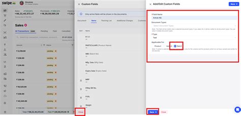 How to add a custom field for the batches on the web? - General - Swipe