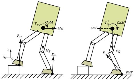 Uneven Terrain Walking with Linear and Angular Momentum Allocation