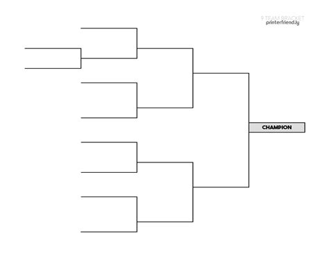 9 Team Bracket