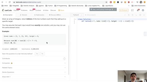 Image result for Leet CodeTwo Sum Python in Hindi