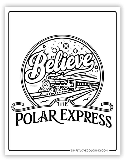 Polar Express Coloring Pages (Free PDF Printables) - Simply Love Coloring