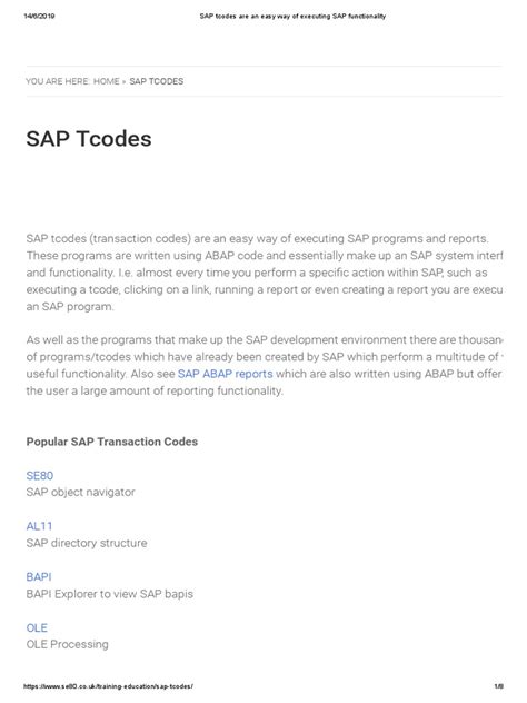 Image result for SAP T Code PDF Download
