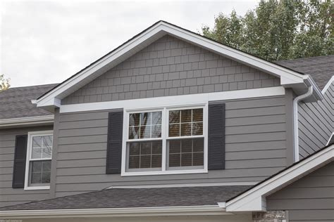 Aged Pewter Hardie siding in straight edge shake and 7" lap plank ...