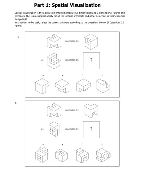 Image result for Spatial visualization ability Spatial Visualization Exercises