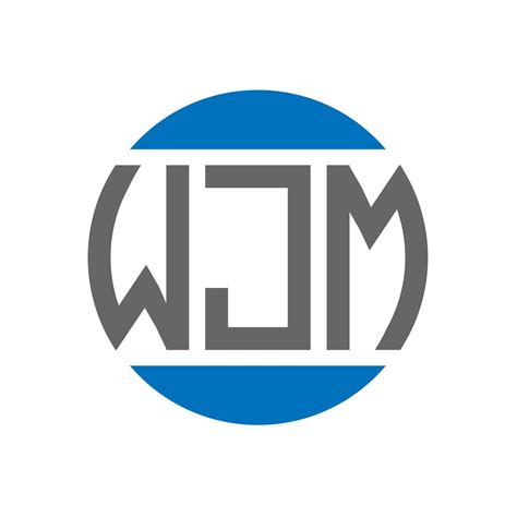 WJM letter logo design on black background. WJM creative initials ...