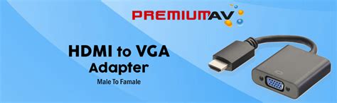 PremiumAV HDMI to VGA Cable Adapter (Black) : Amazon.in: Computers ...