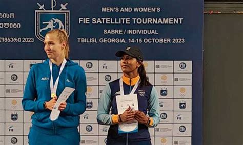 Bhavani Devi wins Bronze at FIE - Tournoi Satellite in individual category