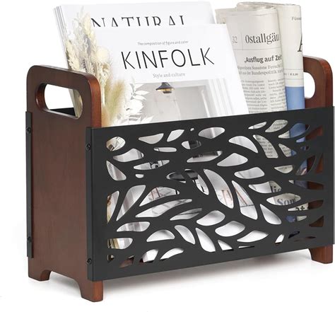 Magazine Holder,Wood Magazine Rack,Rustic Magazine File Holder,Magazine ...