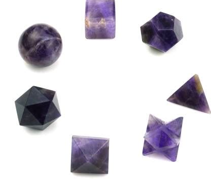 remedywala Amethyst Sacred Geometry Set of 7 Pieces Decorative ...