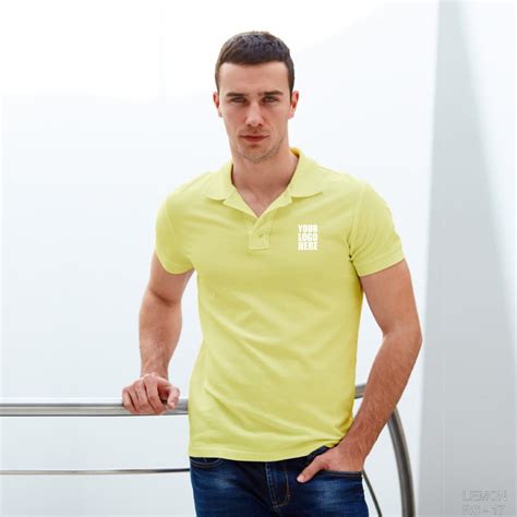 Yellow Custom Polo TShirt with Logo | Sports Event TShirts | Corporate ...