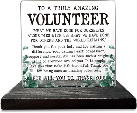 Amazon.com: Volunteer Gifts for Women, Men, Volunteer Appreciation ...