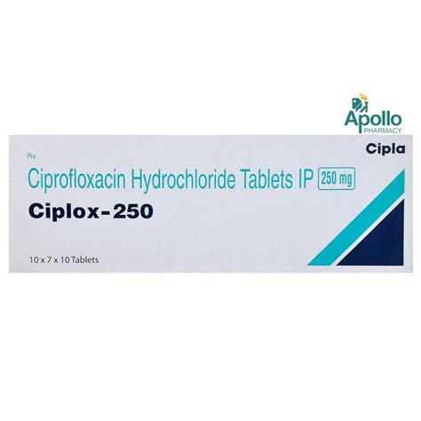 Ciplox-250 Tablet | Uses, Side Effects, Price | Apollo Pharmacy
