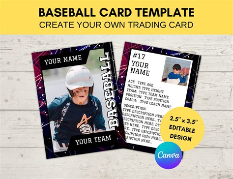 Editable Baseball Card Template 的图像结果