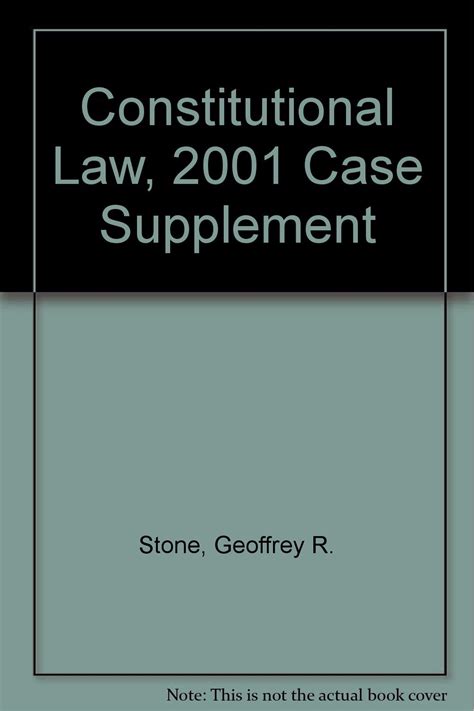 Buy Constitutional Law, 2001 Case Supplement Book Online at Low Prices ...