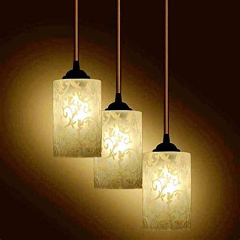 Buy EBIA Light-Thali-504 40 Watts Ceiling Lamp, White, Round-Glass ...