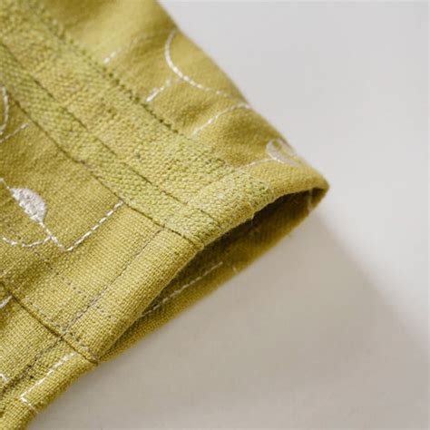 Set Of 2 Olive Green Embroidered Full Length Curtain 84x54 Inch Online ...