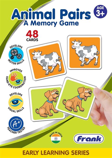 Buy Frank Animal Pairs - A Memory Game for Above 3 Years | Matching ...