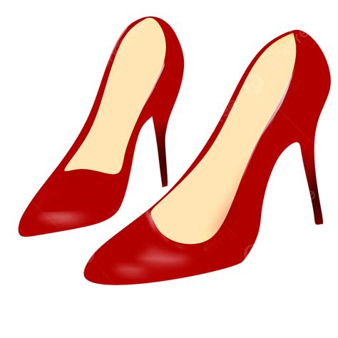 High Heels Clipart Transparent Background, Crimson High Heels Clip Art ...