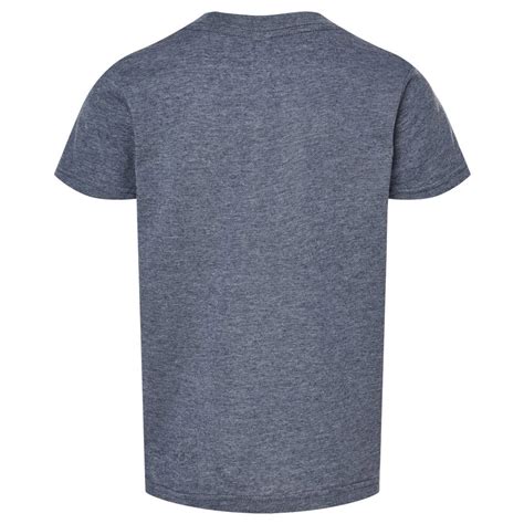 Tultex 265 Youth Poly-Rich T-Shirt - Heather Navy | Full Source