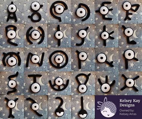 Pokemon Unown Alphabet Crochet Pattern Bundle - Etsy