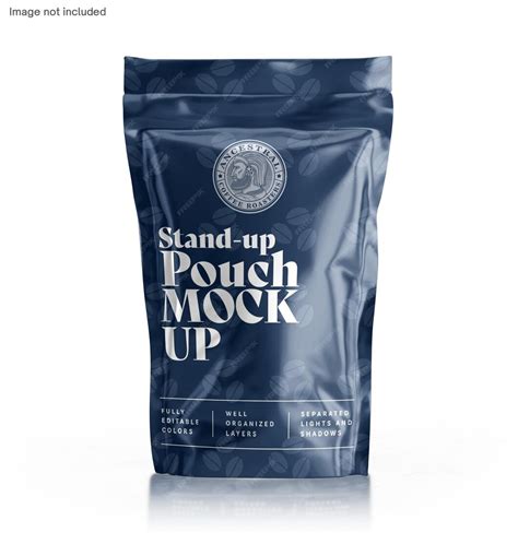 Premium PSD | Stand up pouch bag mockup for coffee bag packaging psd ...