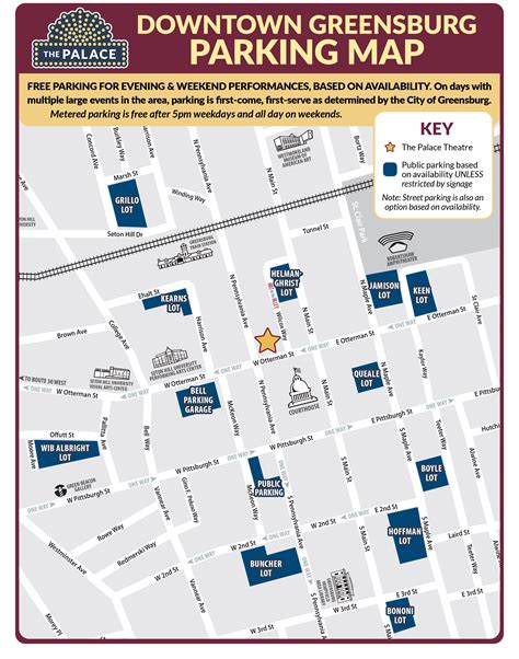 Directions & Parking | The Palace Theatre Greensburg