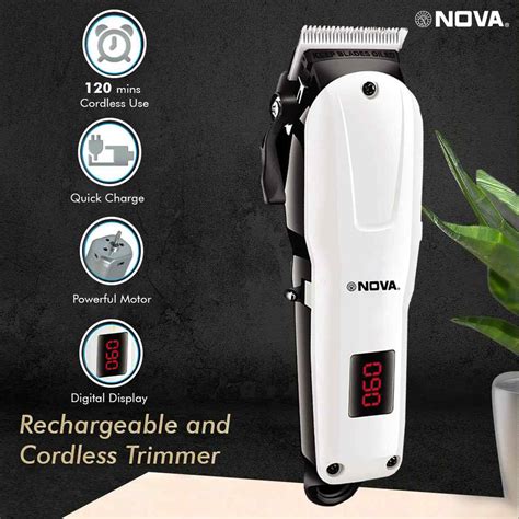 NOVA NHT 1083 Hair Clipper (White) | Buy Best Hair Trimmer – Million Lights