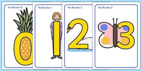 Number Shapes Posters