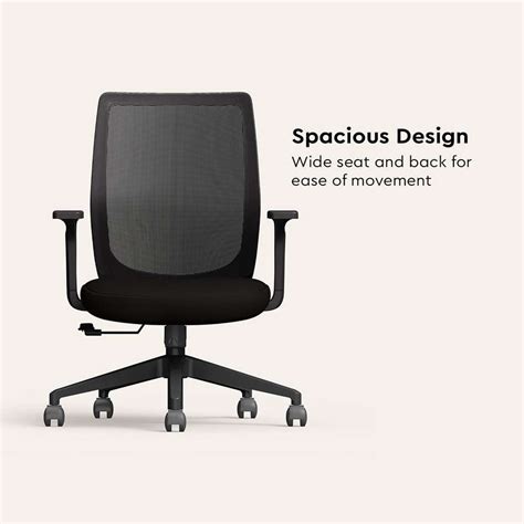 Interio by Godrej Curv Wide Back Fabric Office Arm Chair Price in India ...