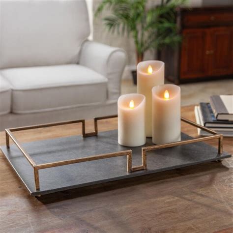 Lone Elm Studios 19.7-in x 12.6-in Multicolored Rectangle Serving Tray ...