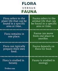 difference between Flora Fauna and endemic species - Brainly.in