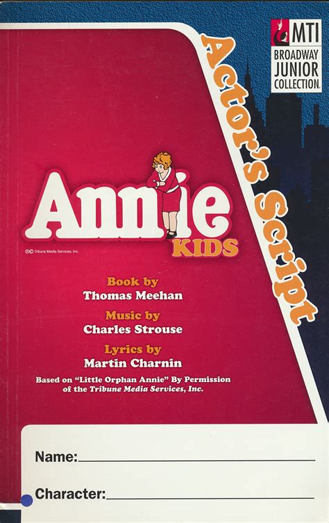 Annie Kids Actor's Script by Thomas Meehan | Goodreads
