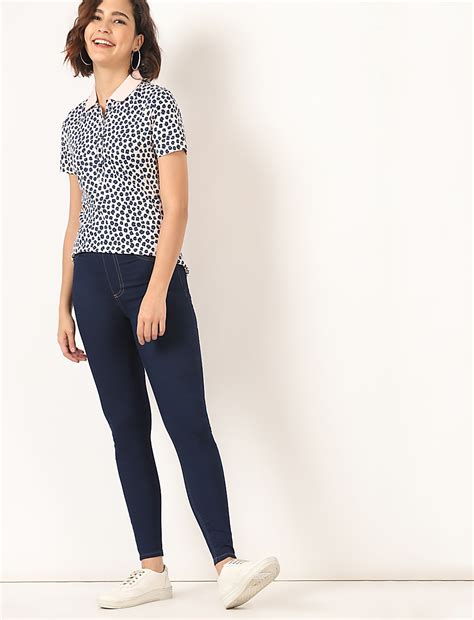 Buy Solid Regular Fit Jeggings at Marks & Spencer