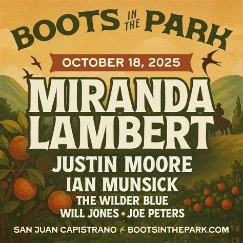 Boots In The Park - Miranda Lambert at Rancho Mission Viejo Riding Park ...