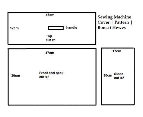 Image result for Singer Sewing Machine Cover Pattern
