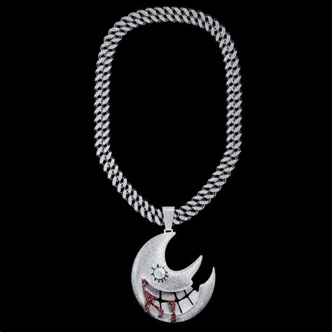 Trippie Redd Blood Moon Pendant Chain 3D model rigged | CGTrader
