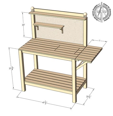 DIY Potting Bench Plan | Gardening Bench | Potting Table - Etsy