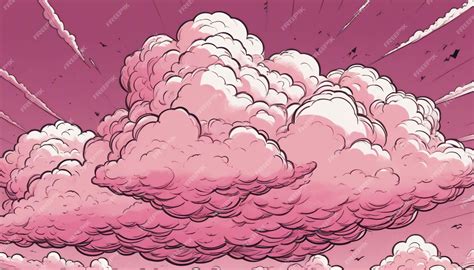Styles Multiples De Nuages Roses Bande Dessinée Pixel Art Dessin Animé ...