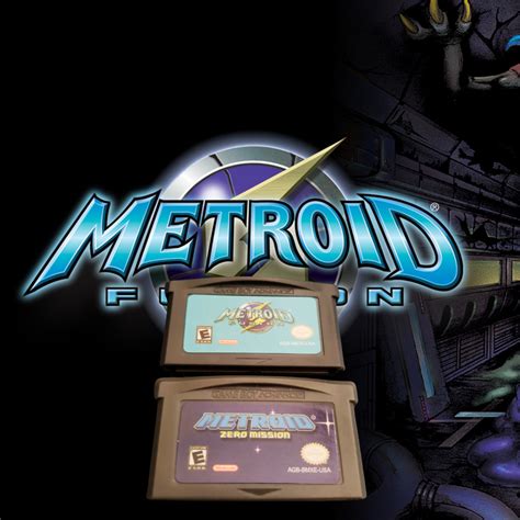 Metroid Zero Mission & Metroid Fusion GBA - Cartridge