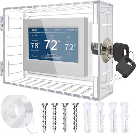 Amazon.com: Upifen Clear Thermostat Lock Box with Key - Thermostat ...
