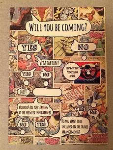 Comic Wedding Invitations by Comic Book Invites Wedding Ideas Comic Comic Wedding Invitations