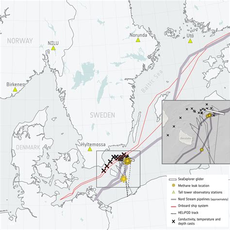 ESA - Nord Stream gas leak sites in the Baltic Sea