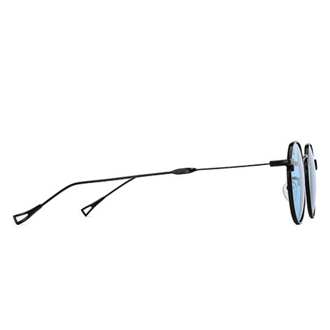 Buy Black Blue Solid Full Rim Round Vincent Chase Polarized The Metal ...