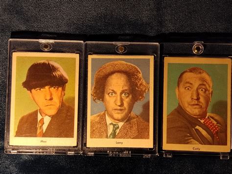 1959 Three Stooges -Moe-Larry-Curly Cards #1, #2, #3 | eBay