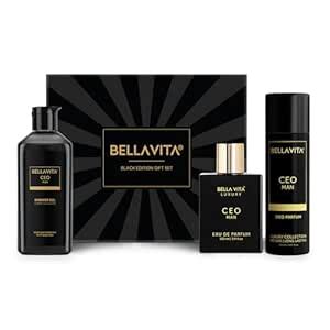 Buy Bella Vita Luxury Black Edition Gift Set with CEO Man EDP Perfume ...